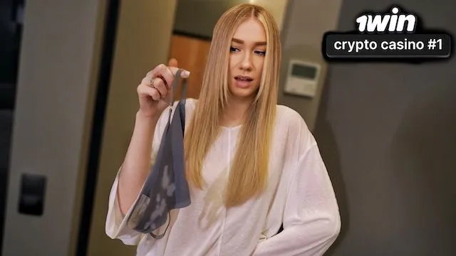 Caught jerking on panties: milf sees huge cock & begs creampie