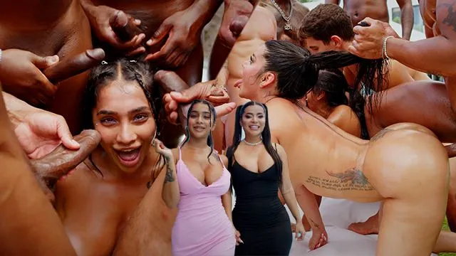9 mecs gangbang anal 2 salopes en plein air dvp