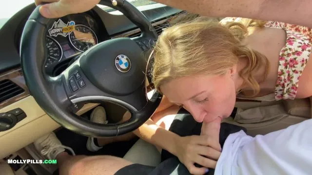 Pov roadside creampie für college-schlamp molly pills