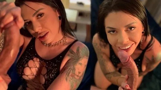 Sexy brunette's hottest blowjob compilation