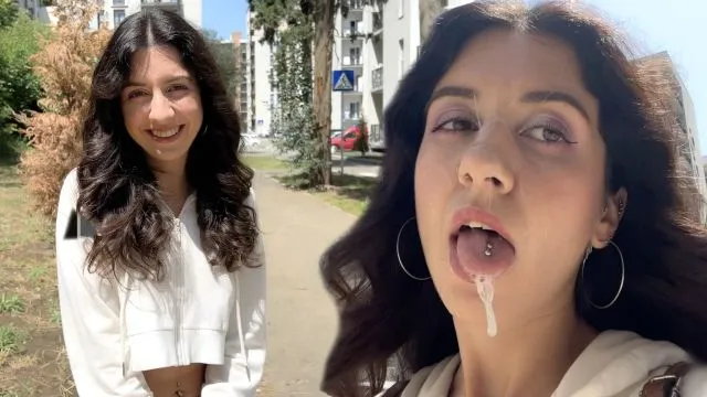 кэтти уэст публичный кумволк - незнакомец кончает ей на лицо