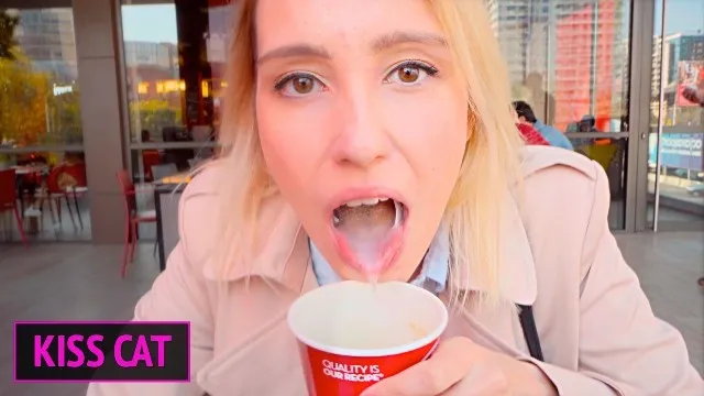 Public agent 18 babe sucks dick in toilet wendis drinks coffee