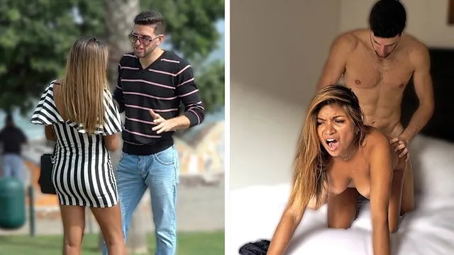 Peruvian gold digger milf picked up and passionately fucked