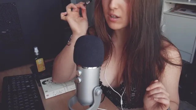 Asmr milf guides anal play & blowjob with teen amateur