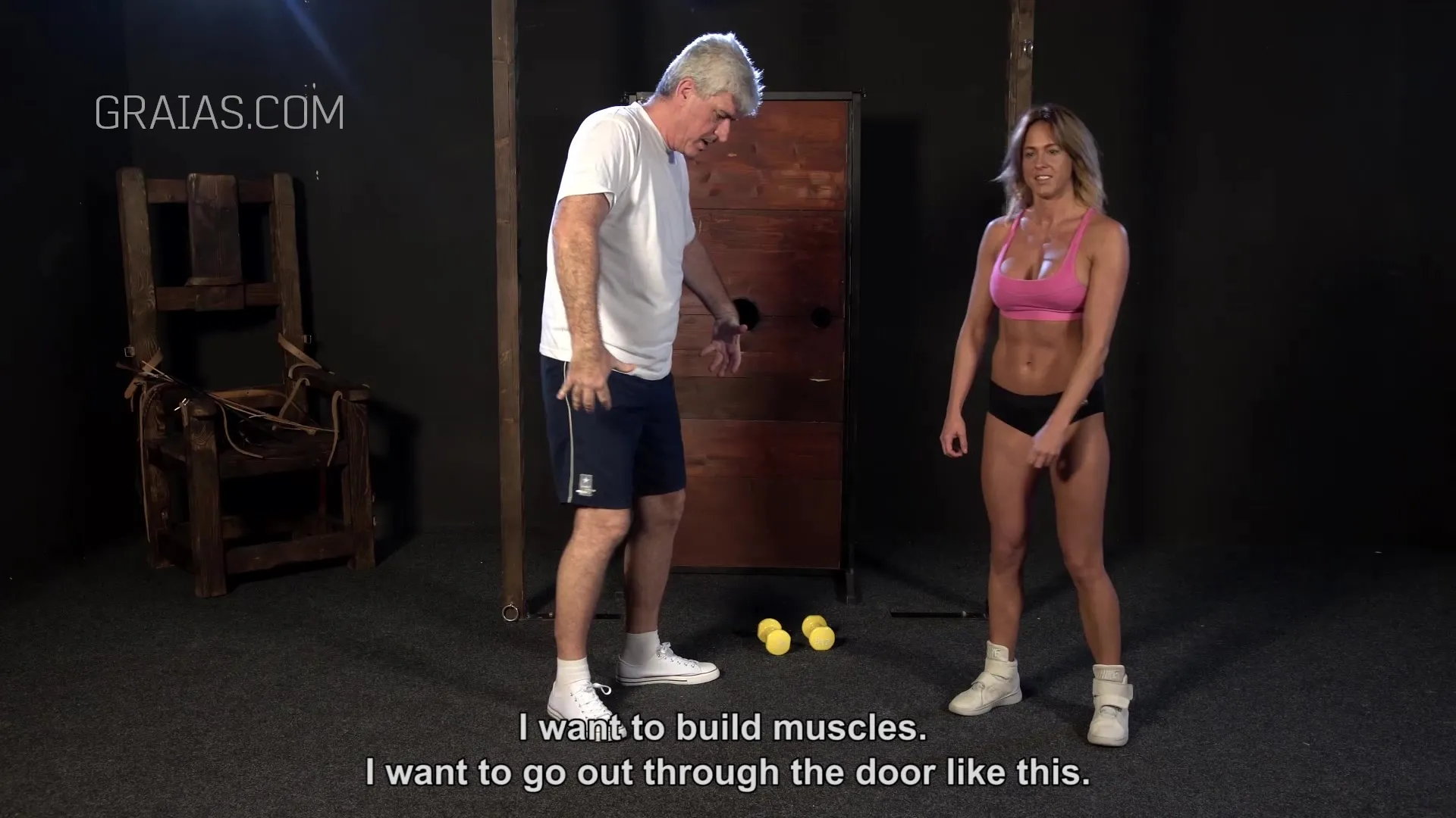 Milf coach trains teen in anal and blowjob
