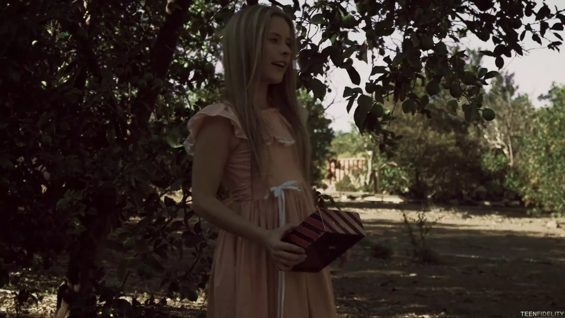 Petite blonde takes on clowns without fear