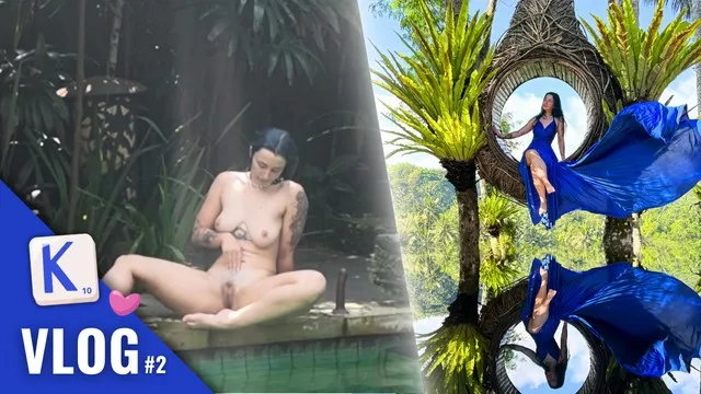 Poolside strap-on milf pleasures teen with anal and blowjob