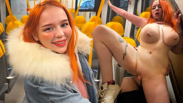 Real train sex with dirty talk milf