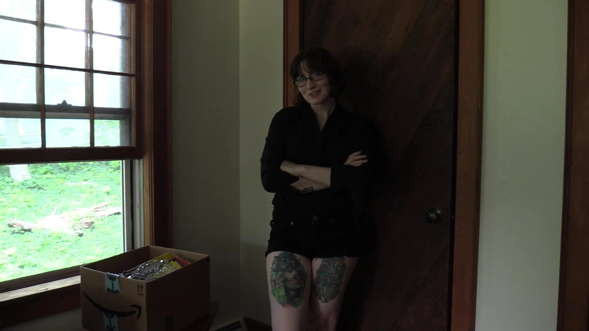 Milf smoking and teasing with teen