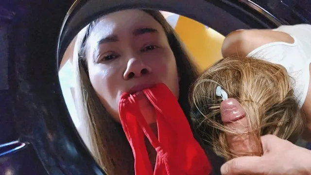Stepmom anal creampie, milf blowjob and cum on hair
