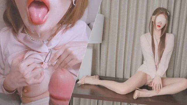 Asian secretary cheating at work fucks sucks boss creampie