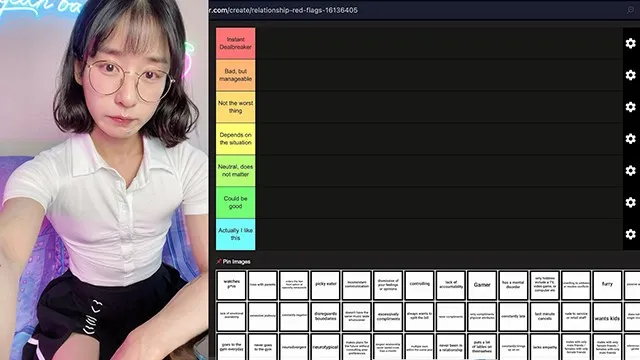 Fit nerdy girl peachy ranks relationship red flags in a tier list! ...