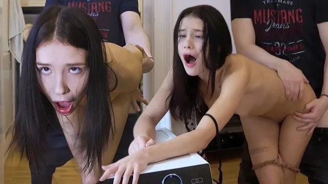 Eye rolling anal orgasms - surprise anal sex makes her brain melt