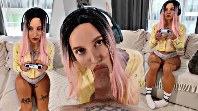 Milf catches skipping teen in amateur anal blowjob