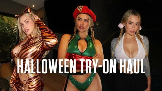 Milf teen amateur anal blowjob halloween try on