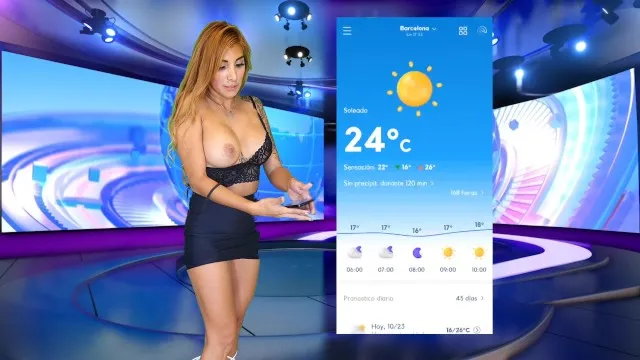 Nova apresentadora do tempo tem problemas de guarda-roupa