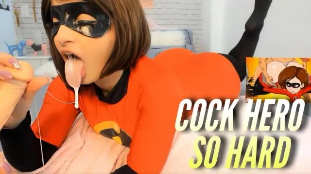 Schwanz-held cosplay-verspieltes hartes wichsspiel