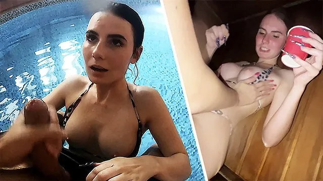 مص ساخن في الساونا، جنس في المسبح، مغامرة فتيات