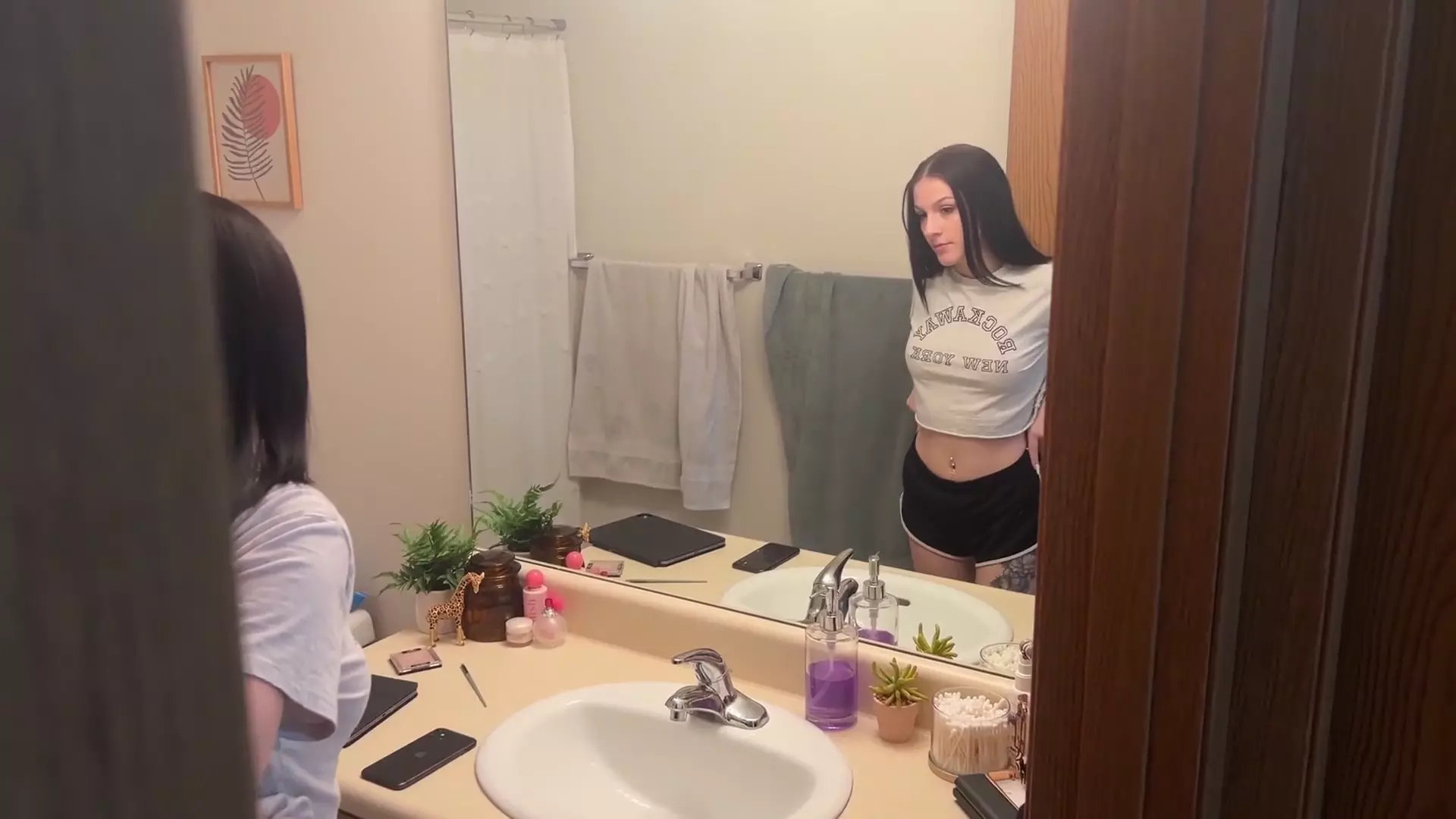 Tifa cosplay teen gets anal from sister's bf