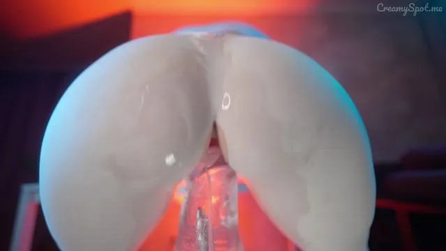 Ripped yoga pants milf destroyed by fuckmachine and transparent dildo