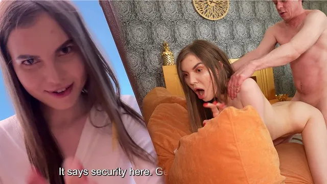 Sexy brunette fucks a fan: real pornstar life!