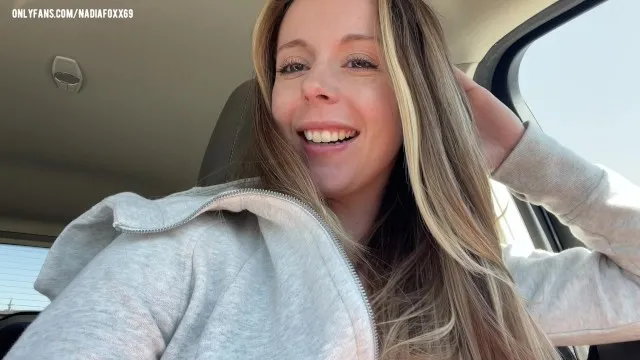 Camgirl tests new toys in drive thru & mall - day in the life!