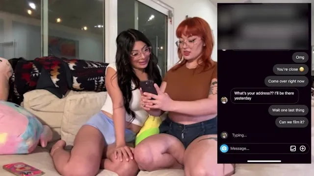 レズビアン親友と見知らぬ男がセックス - カミ・ストレ