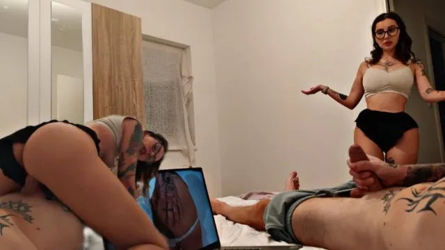 Milf stepmom anal quickie after catching teen's boner