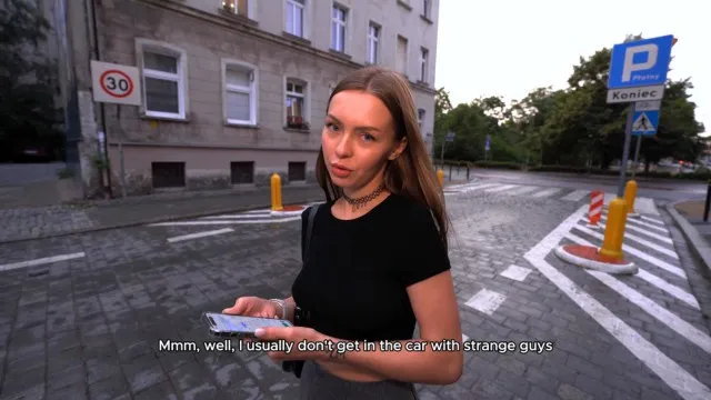 Met beautiful street girl invited home