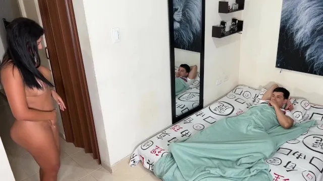 Tempted stepbrothers share milf teen anal blowjob