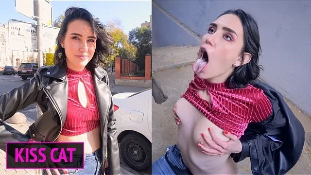 Public agent pickup student on the street and fucked like a pornstar