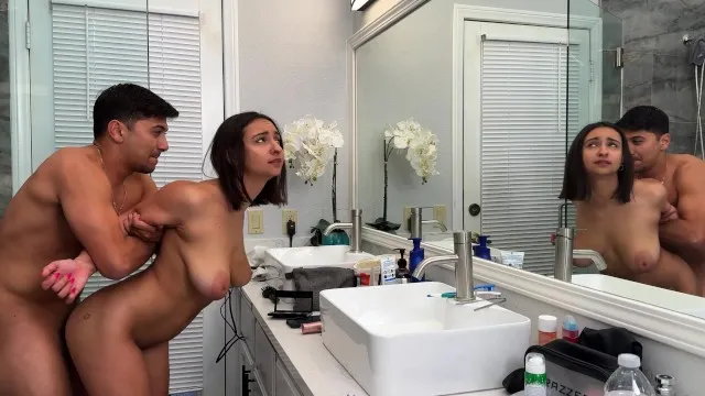 Busty babe free use makeup step sis fuck