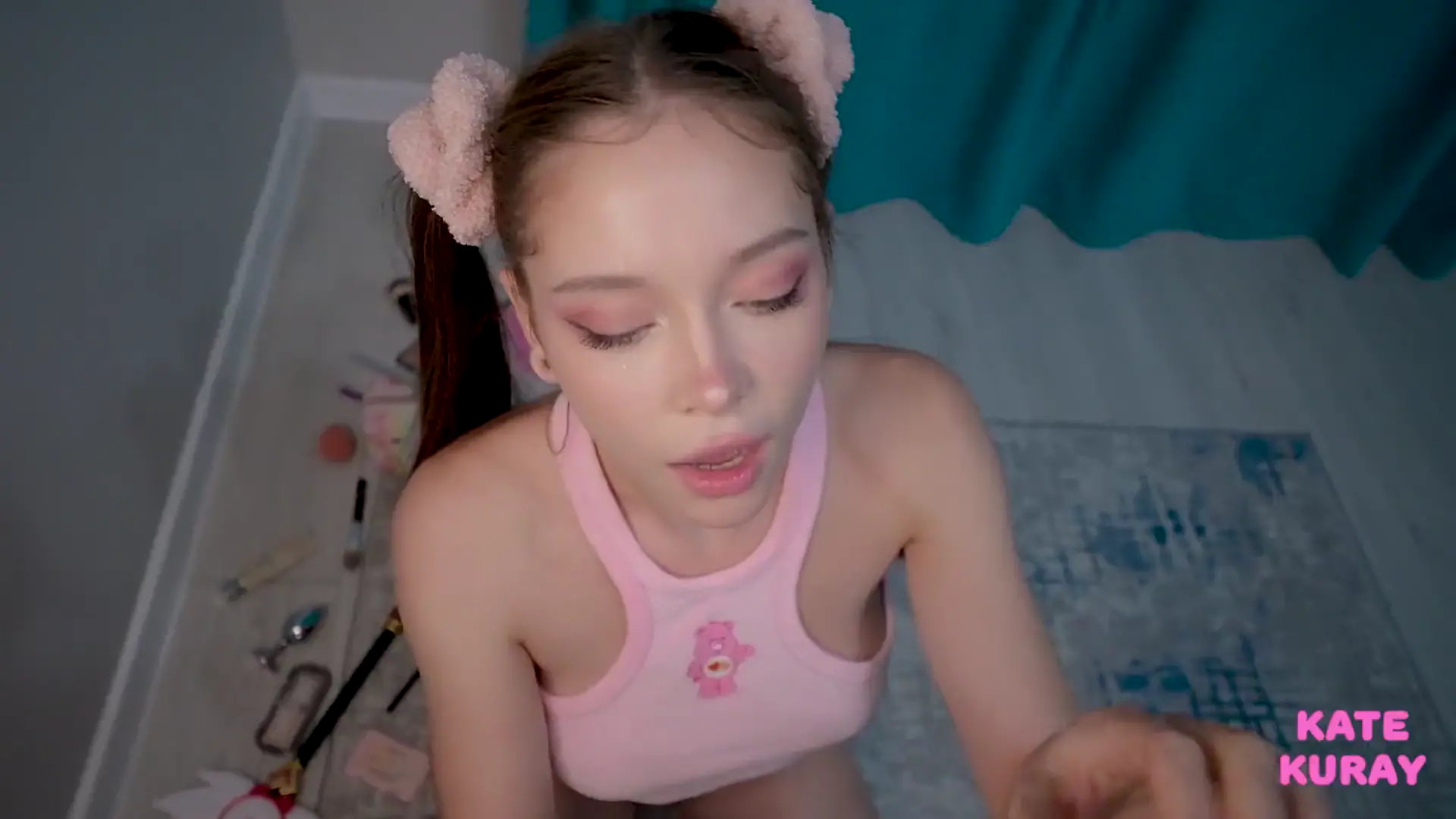 Step sis practices blowjob to make up for party
