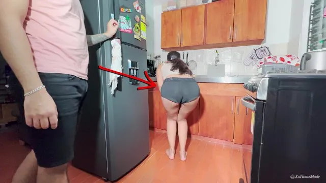 Horny teen fucks new housemaid milf in parents' house