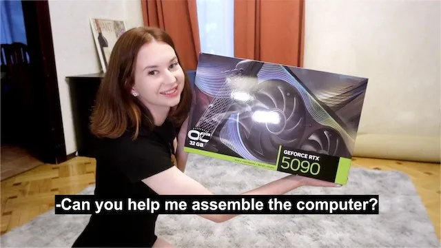 Fellation et rtx 5090 : une visite chanceuse chez mon ex !