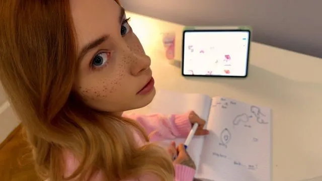 Stepbrother shows penis for homework