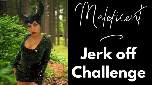 Portuguese maleficent joi jerk off challenge