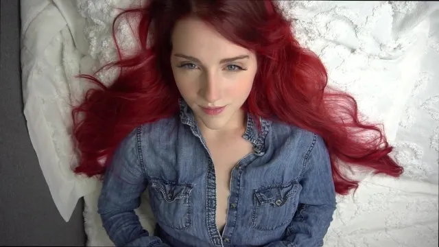 Redhead beautiful agony moans