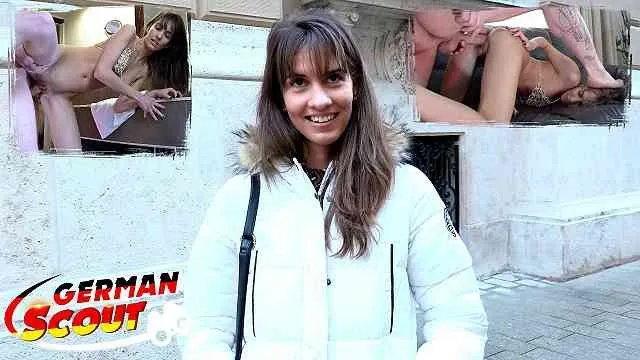 Skinny teen gets rough pickup and casting fuck - german long legs babe