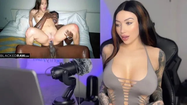 Hot babe reacts to blacked raw asmr porn