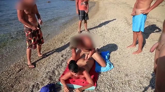 Steamy beach milf teen anal blowjob fuck