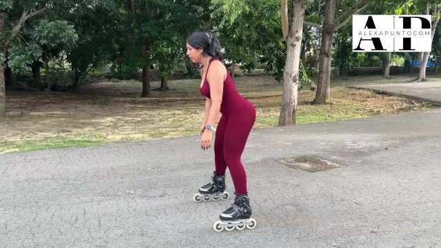 Amateur latina skater fucked after workout - real passion couple