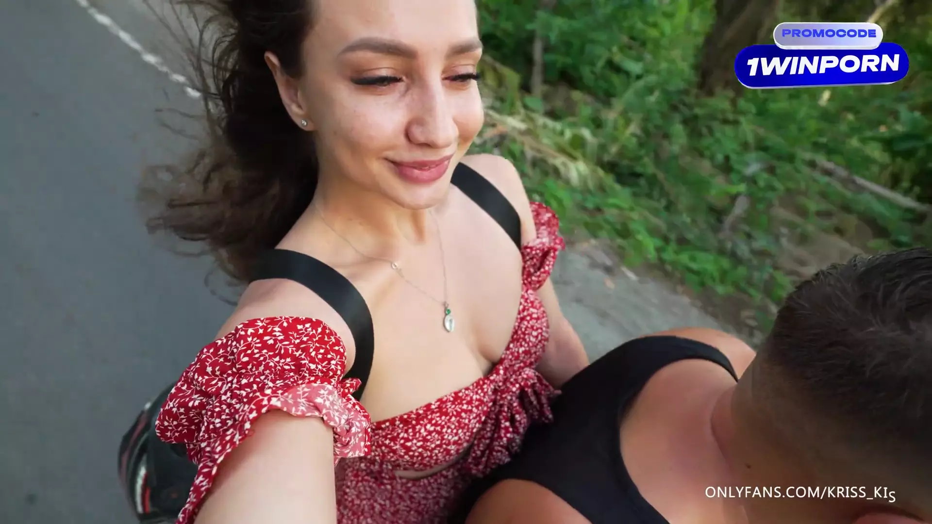 Jungle motorbike ride with stranger turns into hard fucking