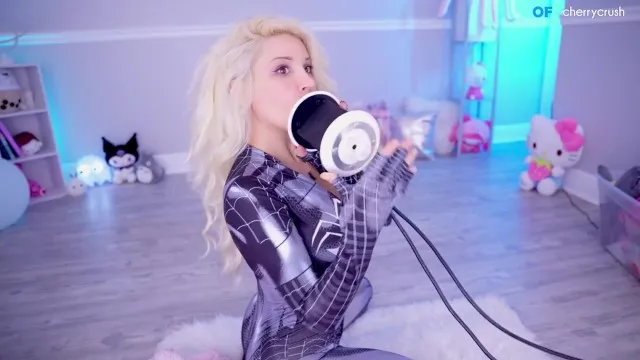 Sensual asmr 3dio ear licking wet orgasm
