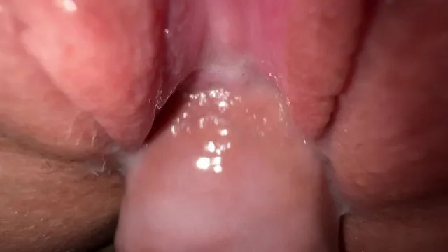 Close up fucking tight teen pussy with amazing creamy finish