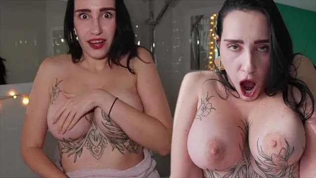 Busty stepmom caught by spying stepson - tattooed milf ignores god ...